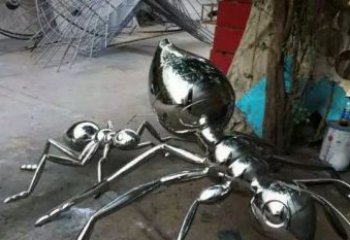 威海中领雕塑|不锈钢蚂蚁雕塑