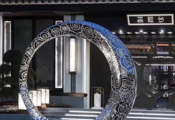 威海精致圆环喷泉雕塑陪伴你的绿色城市