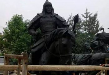 威海浪漫古将骑马铜雕，让您感受古代将军的风采！