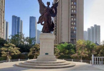 威海中领雕塑：精致的女神铜雕