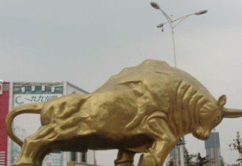 威海拓荒牛铜雕塑-充满历史气息的精美雕塑