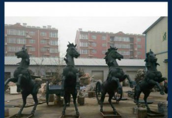 威海中领雕塑推出的优雅动物铜雕飞马，以其出色…