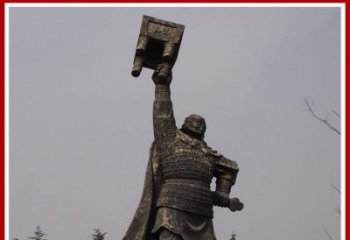 威海铜雕威武将军雕塑，雕刻极致端庄风采