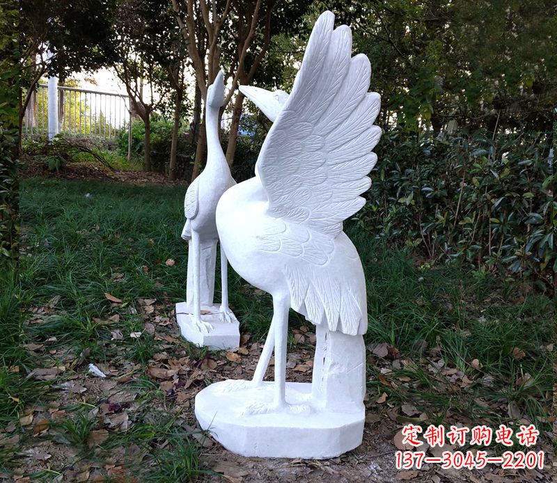 威海艺术级典雅的丹顶鹤雕塑