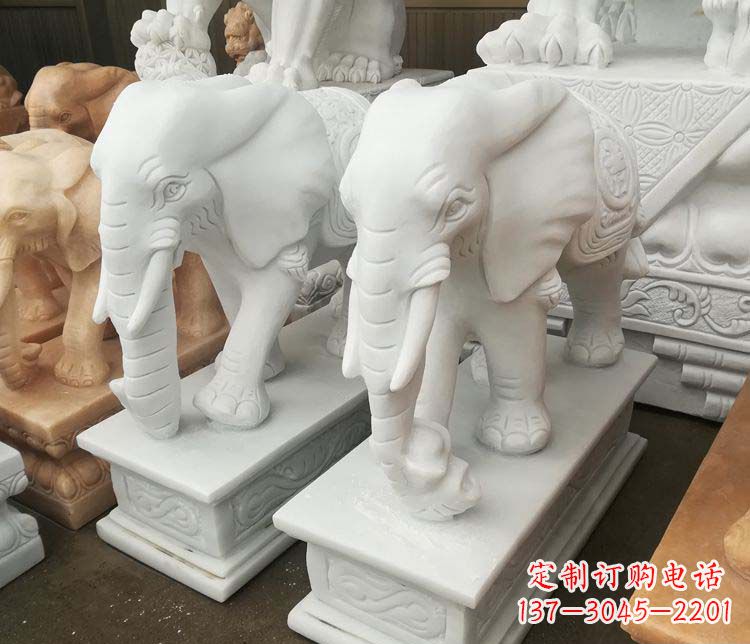 威海独特的大象雕塑造型精美