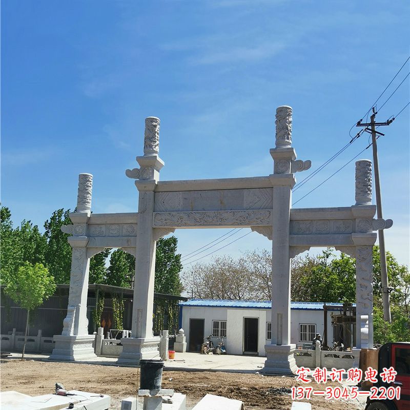 威海汉白玉景区石牌坊