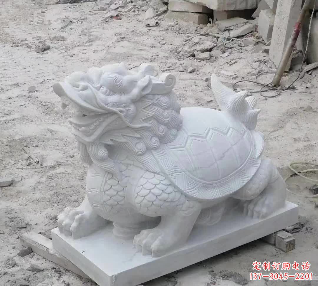 威海汉白玉精美动物雕塑