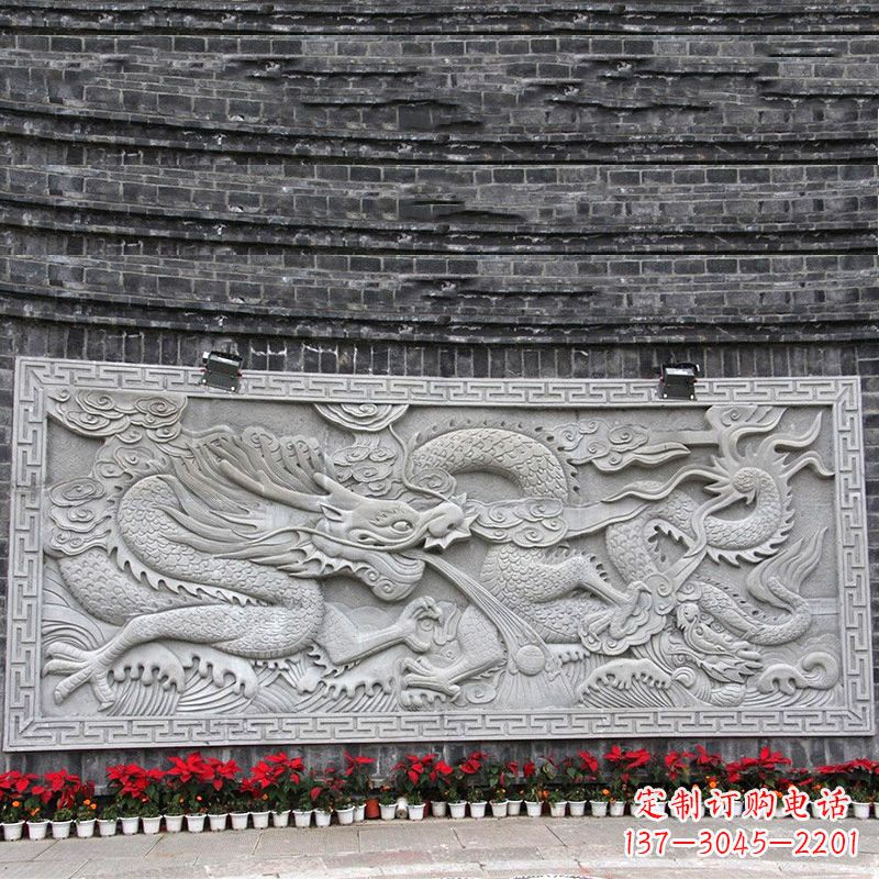 威海汉白玉龙纹浮雕墙,专为您打造贵族感