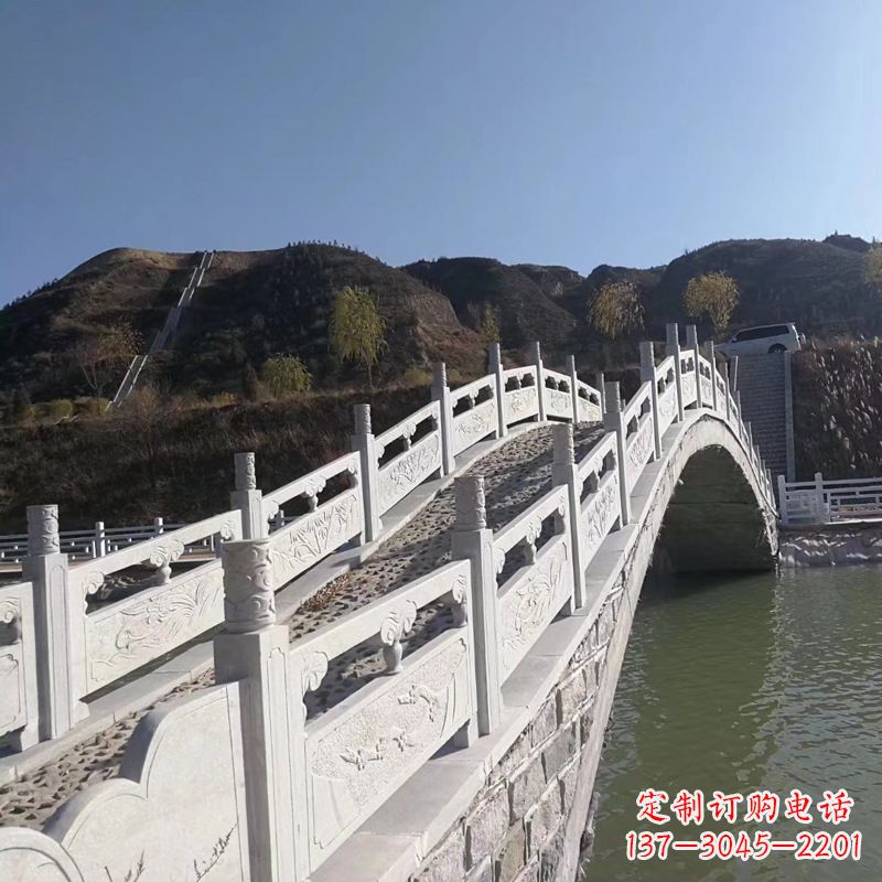 威海汉白玉路桥石栏杆雕塑