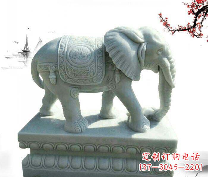 威海大象雕塑诠释华夏传统文化