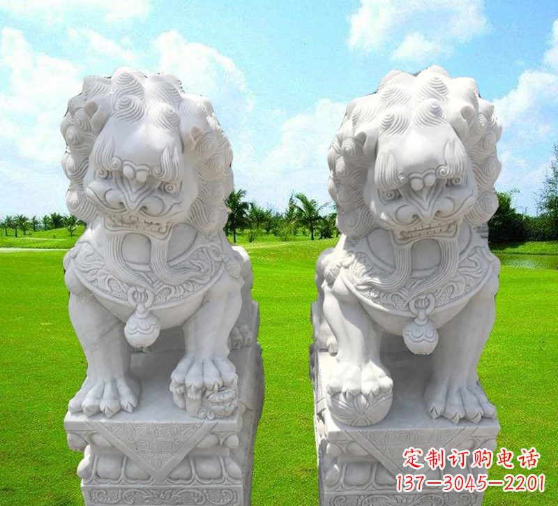 威海汉白玉狮子雕塑,带您走进文化的世界