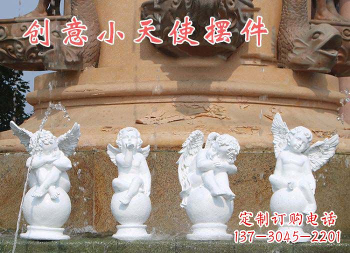 威海中领雕塑:汉白玉小天使雕塑