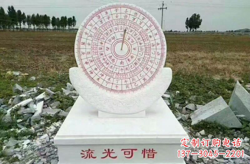 威海汉白玉校园日晷雕塑,给你一份温暖的回忆