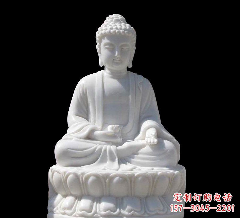 威海高品质汉白玉如来雕塑