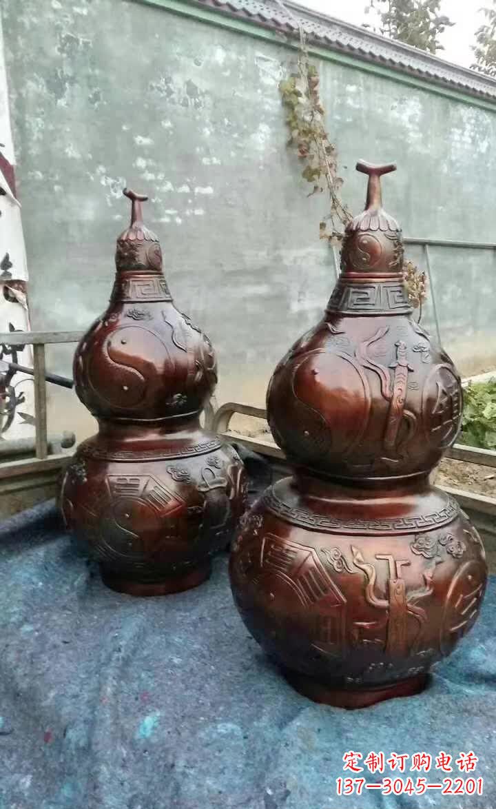 威海葫芦雕塑,精致艺术佳作