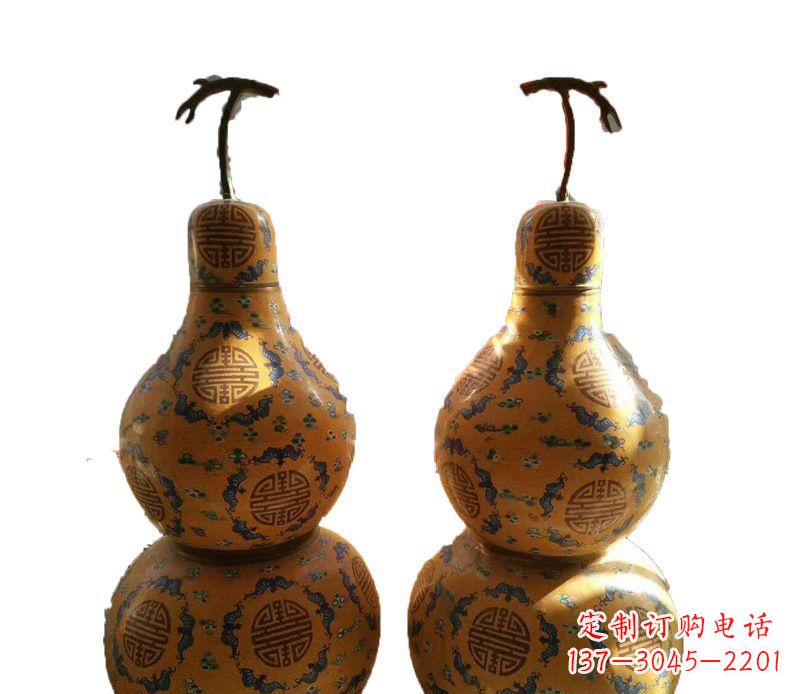 威海传统文化精美葫芦铜雕