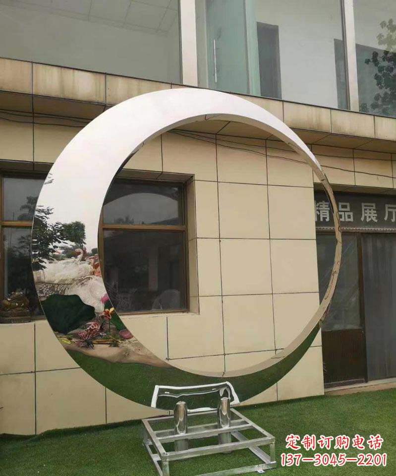 威海完美的不锈钢圆环雕塑