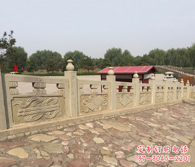 威海护城河大理石栏板石雕_1
