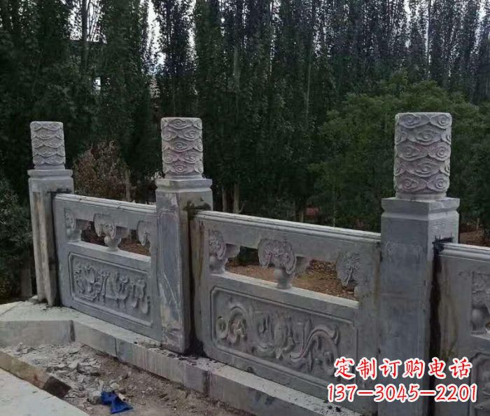 威海护城河建筑石雕栏板 (3)