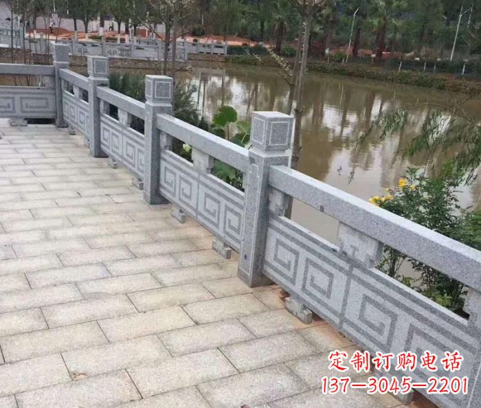 威海护城河建筑石雕栏板 (4)