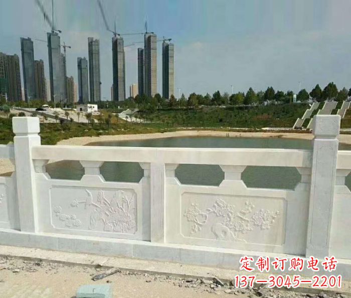 威海护城河建筑石雕栏板 (2)