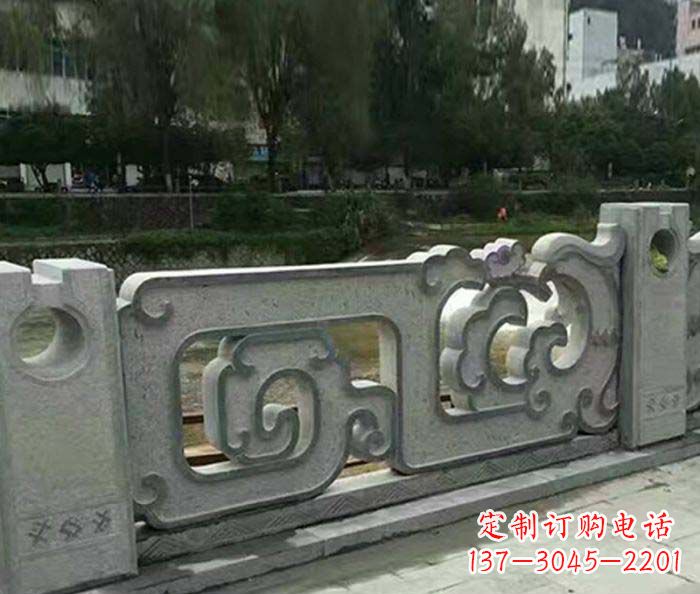 威海护城河建筑石雕栏板