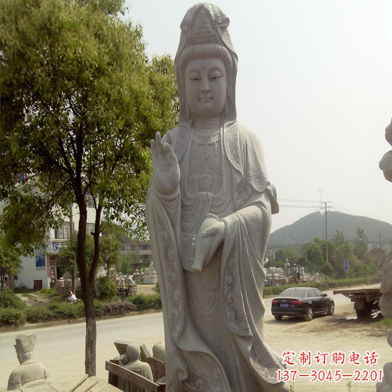 威海中领雕塑定制--品质观音菩萨石雕
