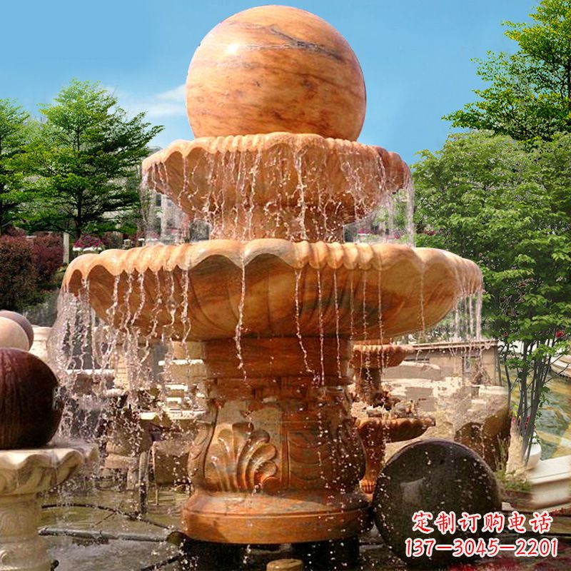 威海花岗岩石雕塑风水球,汇聚优雅与高贵