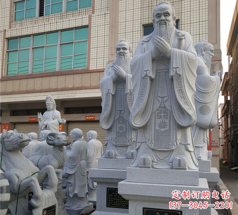 威海华农孔子像,传承文明之美