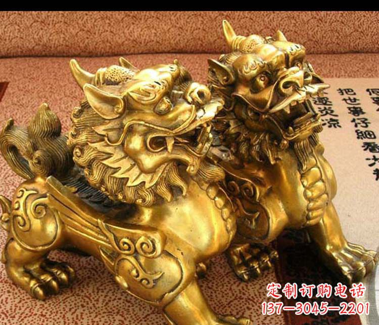 威海超级定制麒麟雕塑,尊享贵族尊贵