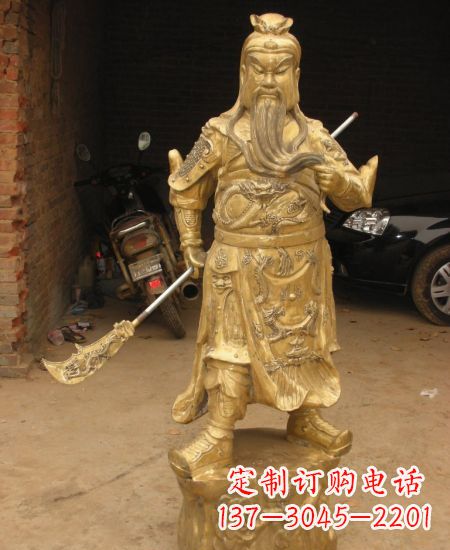 威海优美勇猛的关公雕塑