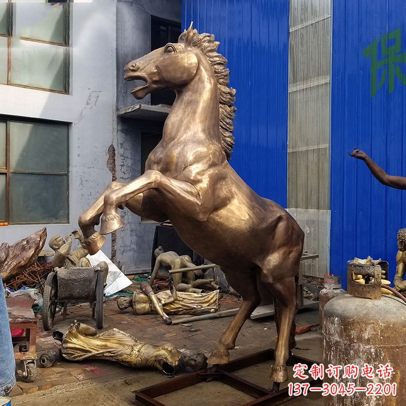 威海黄铜马儿雕塑