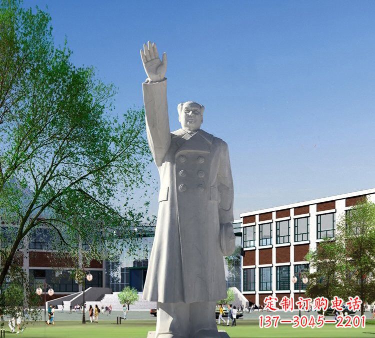 威海挥手的毛主席石雕