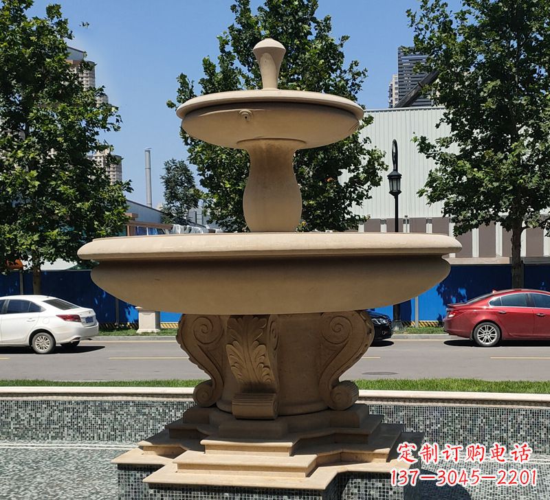 威海恵安石雕风水球-祈福家庭幸福