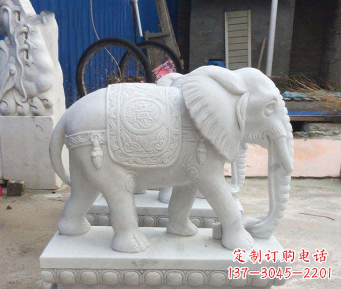 威海精美大象雕塑,门口装点新灵感