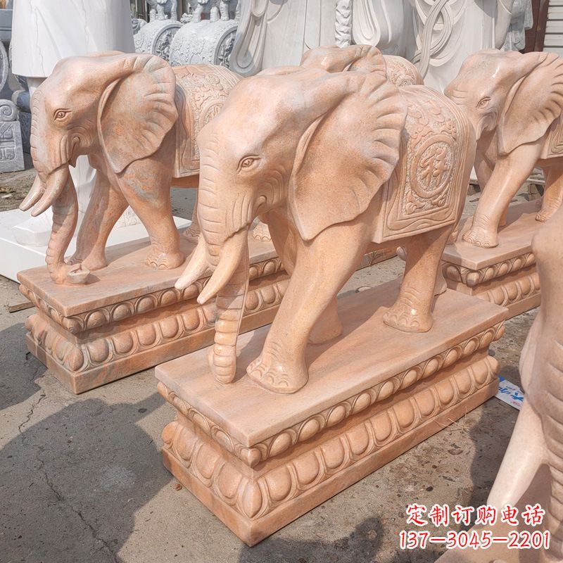 威海中领雕塑:大象雕塑吉祥如意