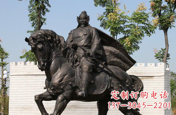 威海将军骑马古代人物铜雕