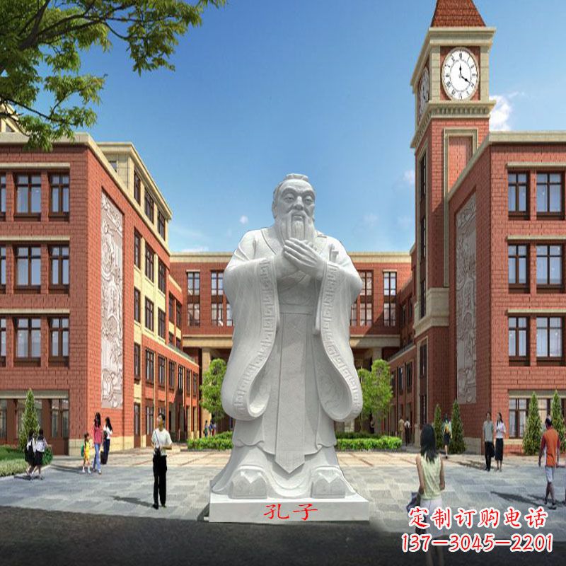 威海高雅&别致的胶州东湖孔子雕像,精美之作
