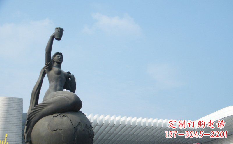 威海中领雕塑推出的精美雕塑——铜铸地球塑像,…