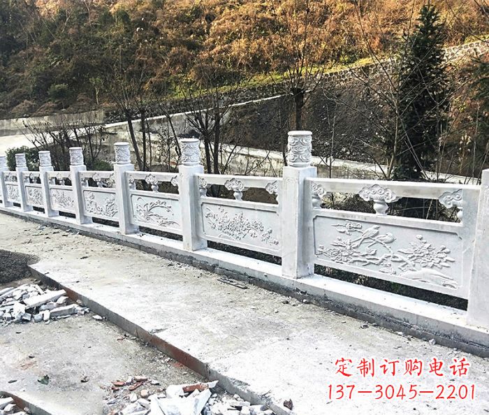 威海景区大理石栏杆石雕 (2)
