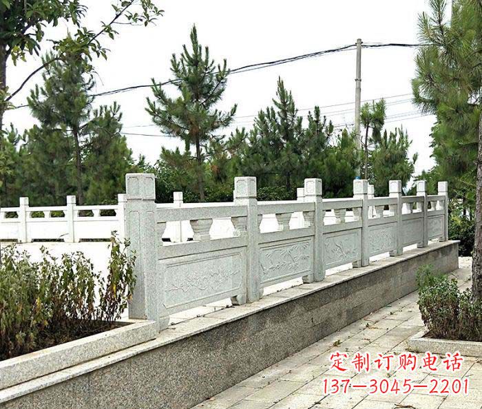 威海景区大理石栏杆石雕_2