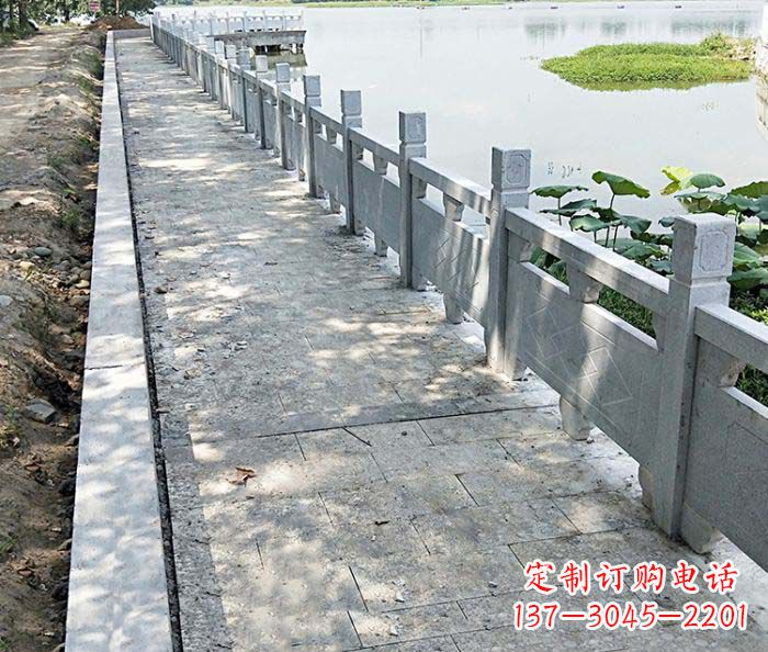 威海景区大理石栏杆石雕_1