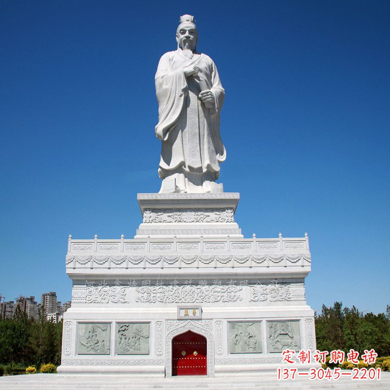 威海礼赞中国古代思想家孟子,领雕塑迎来高雅雕塑定制!
