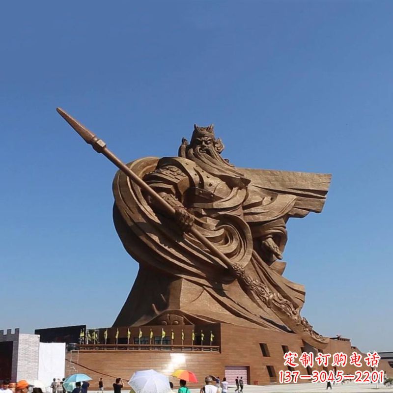 威海精美大型历史名人关公铜雕