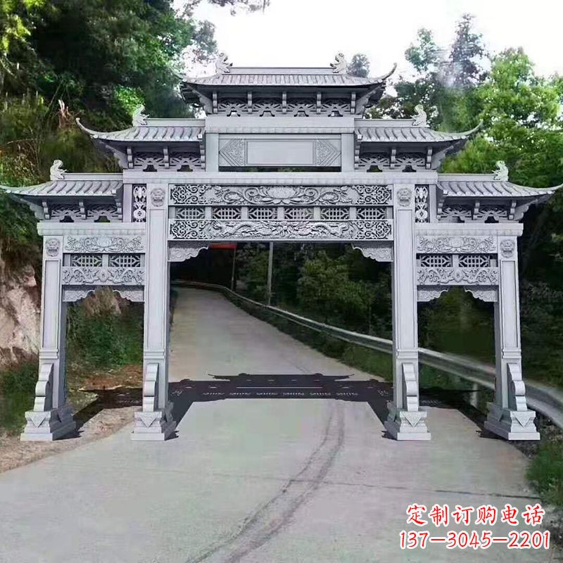 威海专业定制石牌坊雕塑