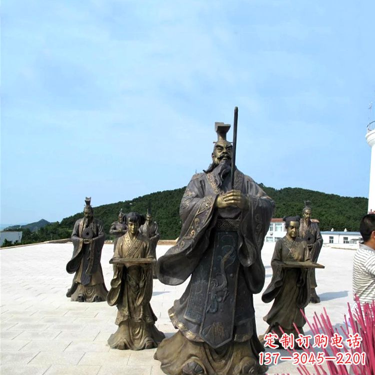 威海中领雕塑——汉武帝刘彻祭天情景雕塑