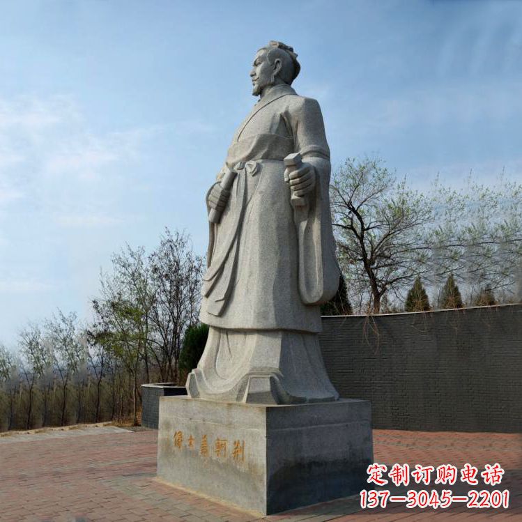 威海中国荆轲铜雕塑,给景区广场趣味增添历史感
