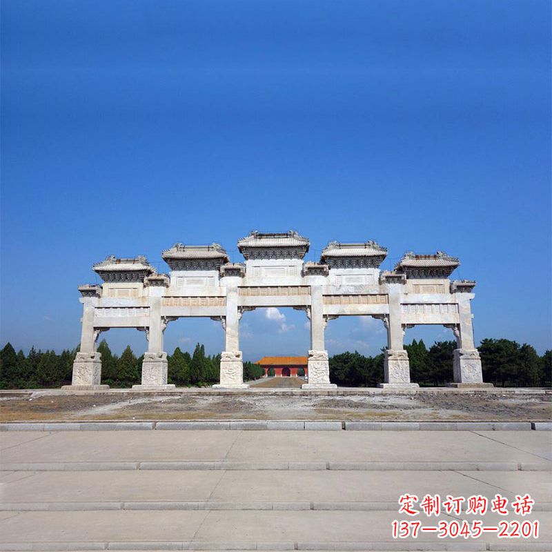 威海山西景区牌楼石雕，让您的景区更加绚丽多彩