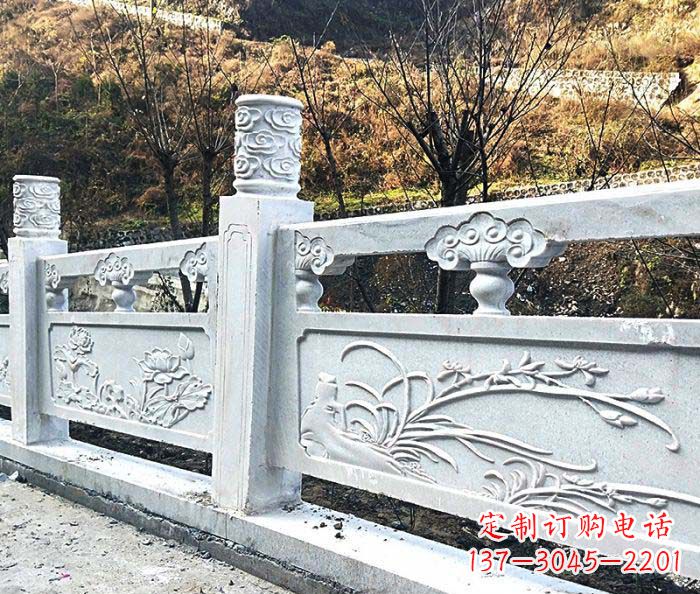 威海领雕-汉白玉石浮雕栏板