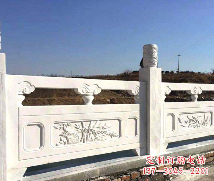 威海泰安中领雕塑汉白玉石浮雕栏板